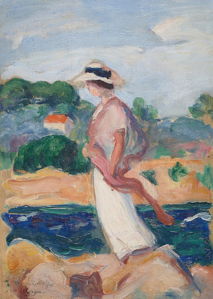 Portrait dIrène dans un paysage