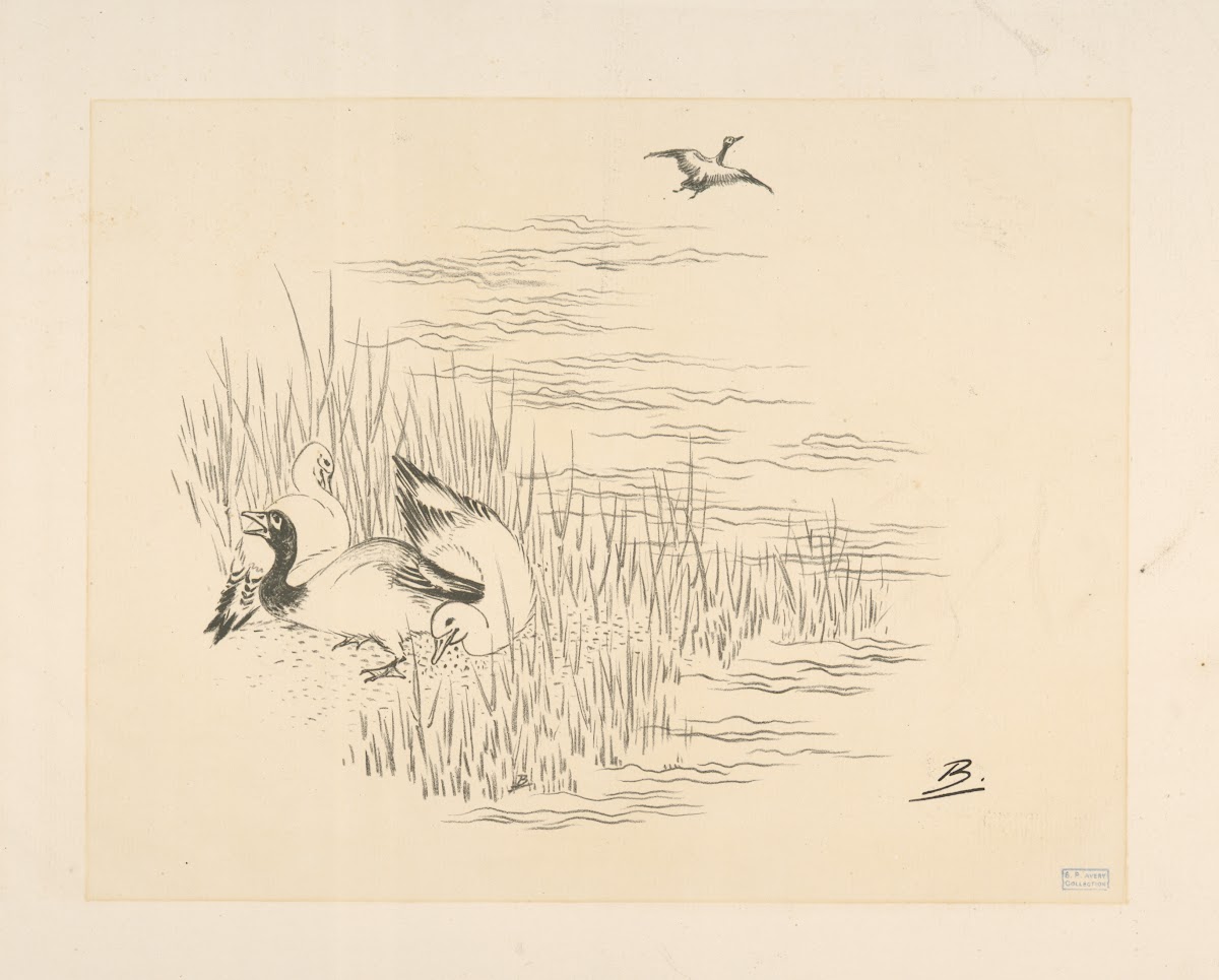 Trois canards et un quatrième qui vole 1866   1878