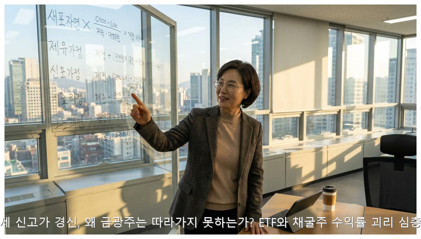 금 시세 신고가 vs 금광주 수익률 괴리 분석 핵심 안내 및 분석 인포그래픽 (7)