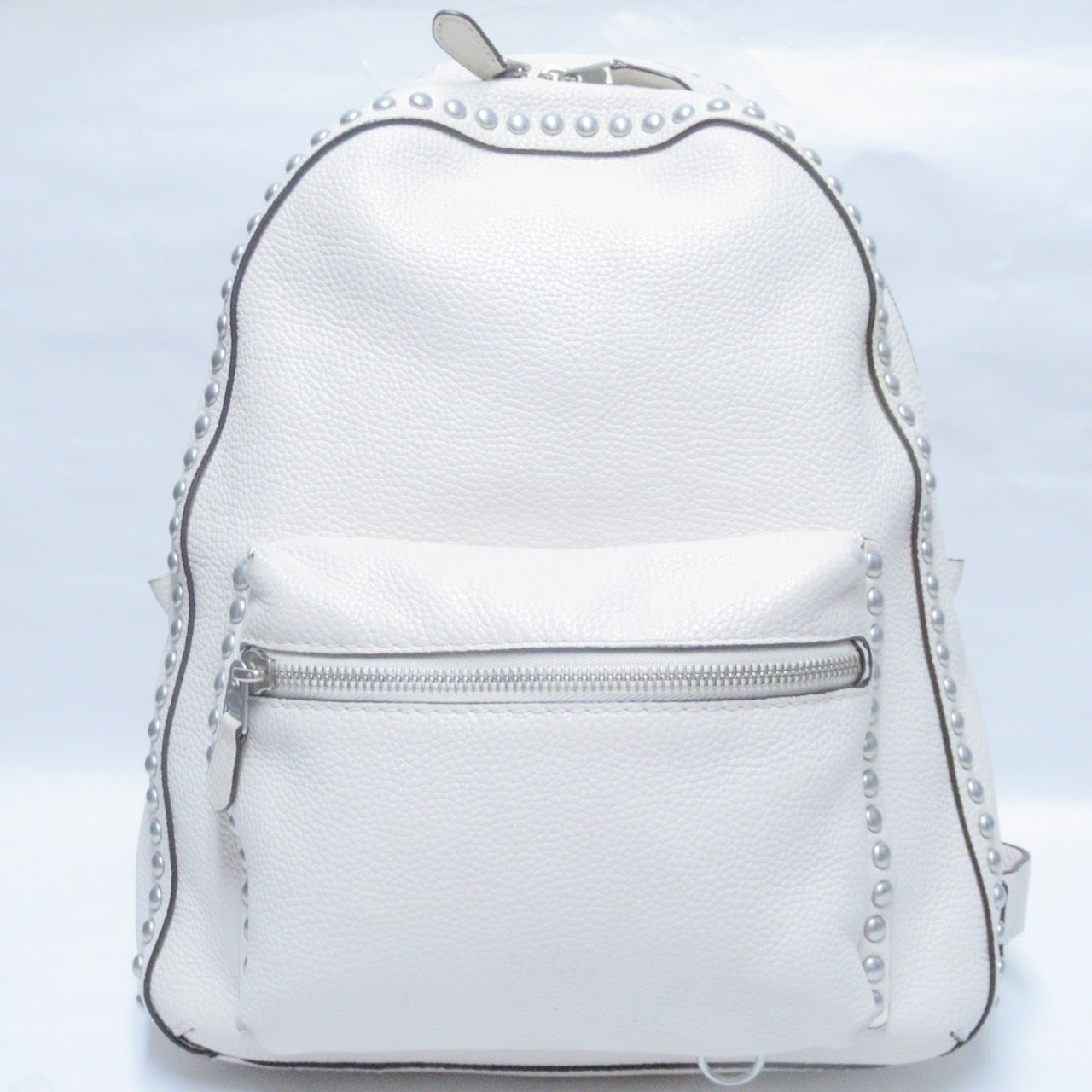 Coach White Leather Backpack