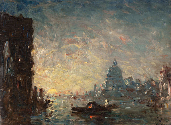Venise Au Coucher Du Soleil 1870 1880