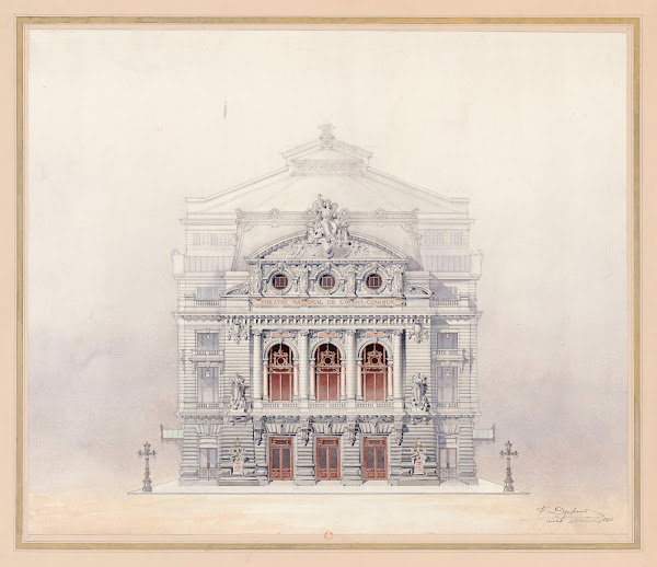 NATIONAL DE LOPERA  COMIQUE FAÇADE PRINCIPALE 1893