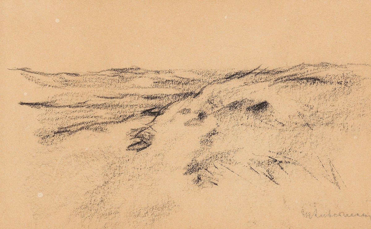 Dünenlandschaft Studie zu Karre in den Dünen 1887