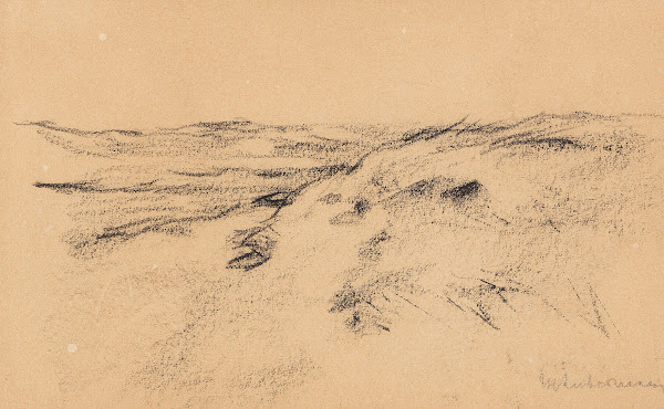 Dünenlandschaft Studie zu Karre in den Dünen 1887