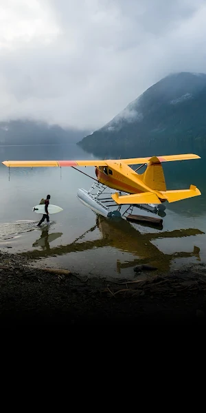 Seaplane, Surfing, Adventure, Lake 2K iPhone Wallpaper Background