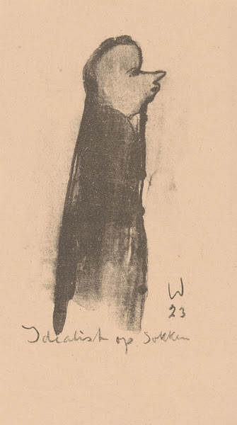 Idealist op sokken 1923