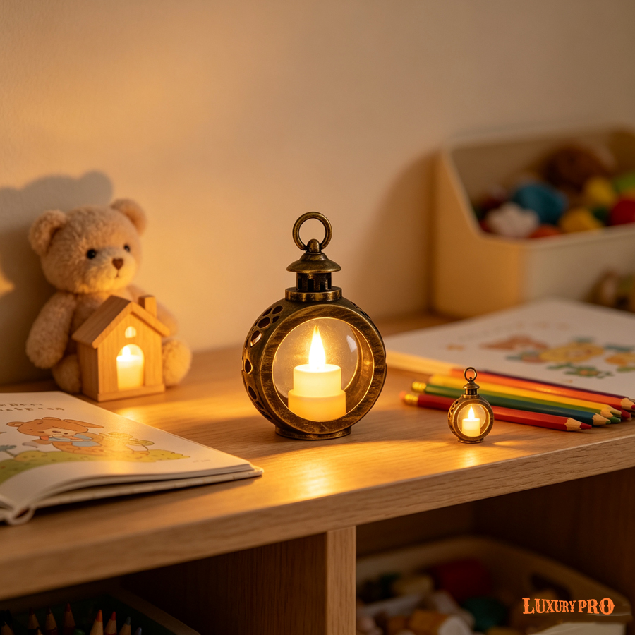 Vintage Electronic Candle Lamp