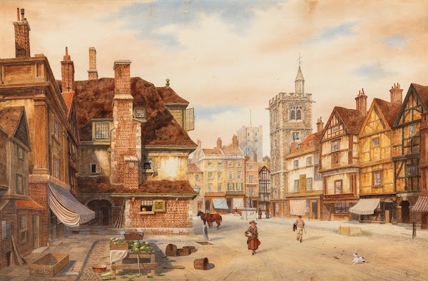 St Albans market square Hertfordshire