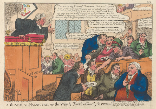 A Clerical Manoeuvre or the Way to Finish a Charity Sermon 1815