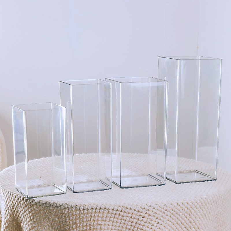 Glaszylinder-Blumenvase, 18,5–28,5 cm, modern
