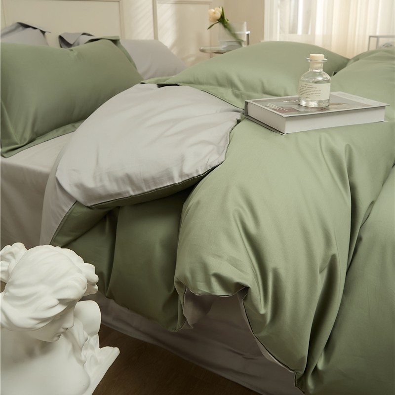 Long-staple cotton bedding, pure colors