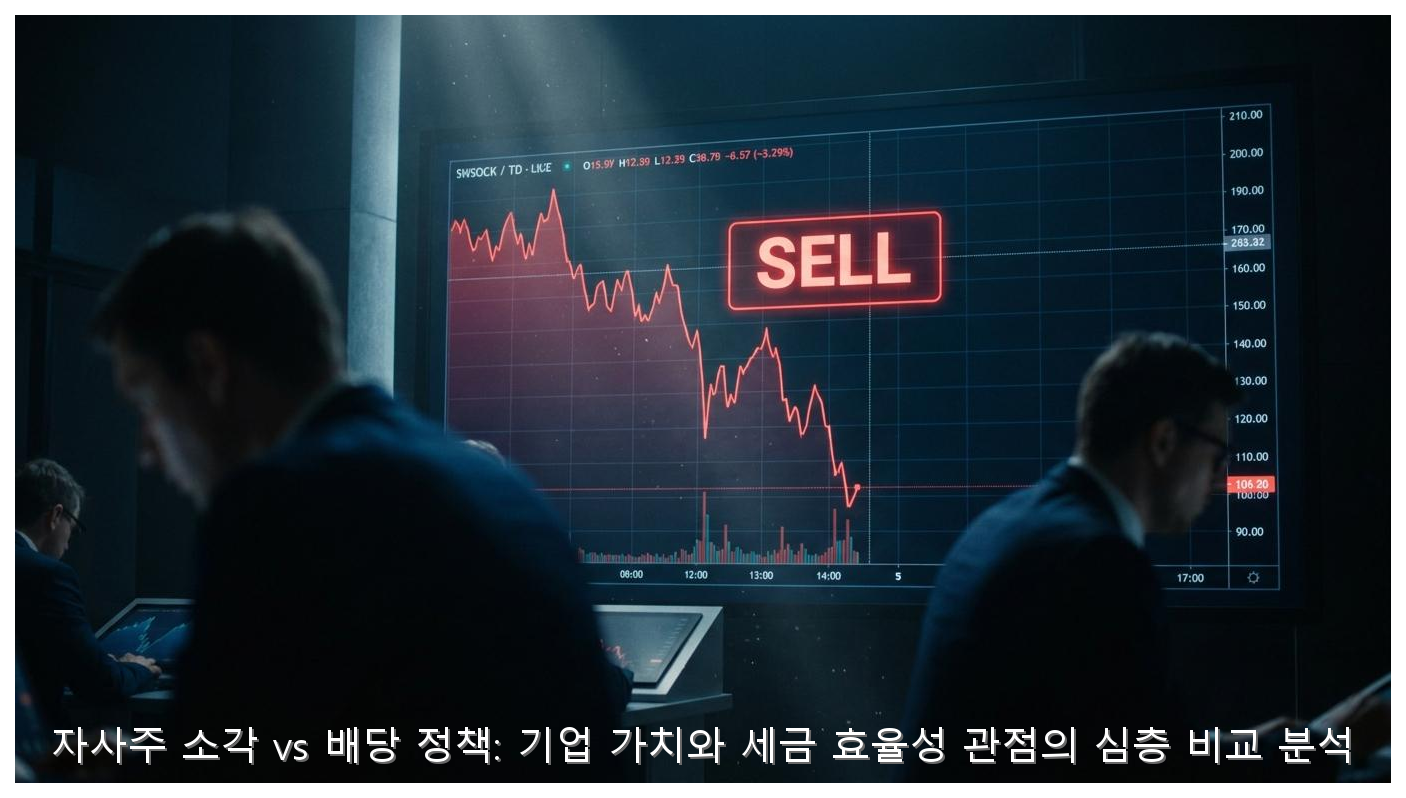 자사주 소각 vs 배당 정책: 기업 가치와 세금 효율성 관점의 심층 비교 분석 핵심 안내 및 분석 인포그래픽 (7)