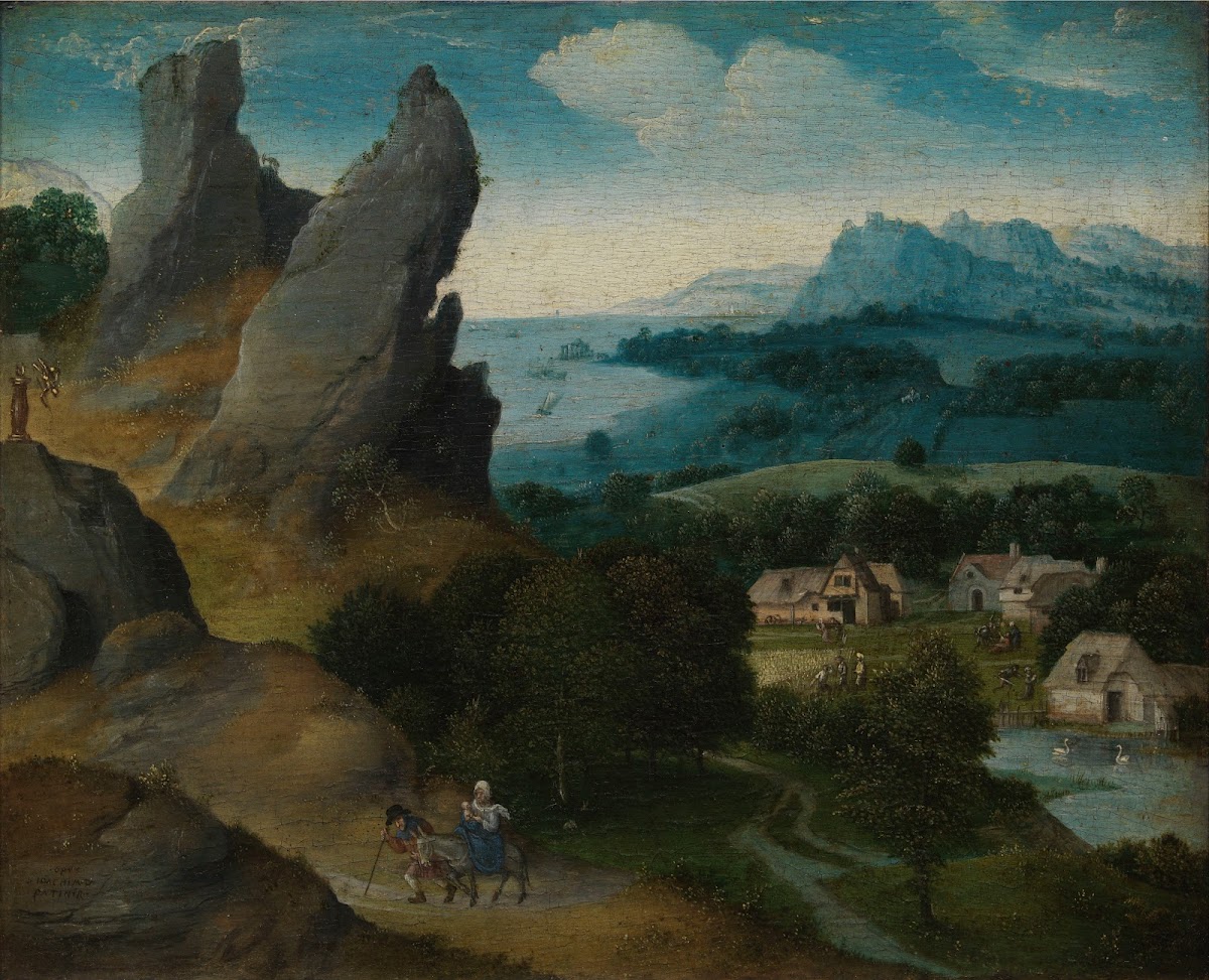 Landscape with the Flight into Egypt 1516 1517