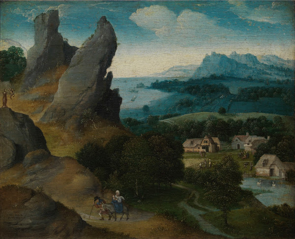 Landscape with the Flight into Egypt 1516 1517
