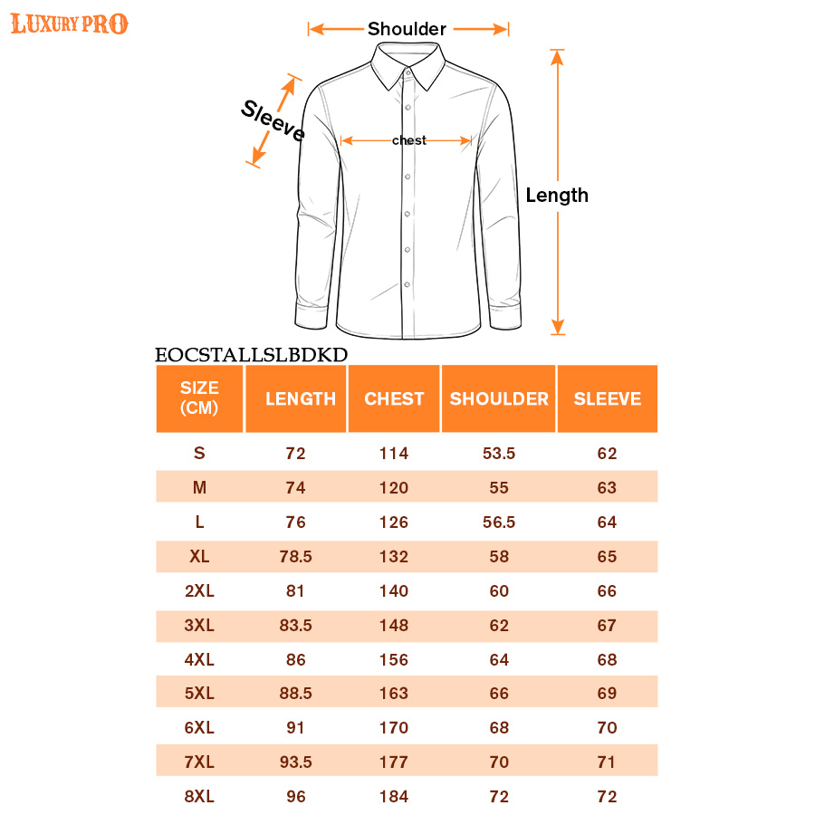 AOP EO Regular Collar Double Collar Long Sleeve Shirt No Pocket