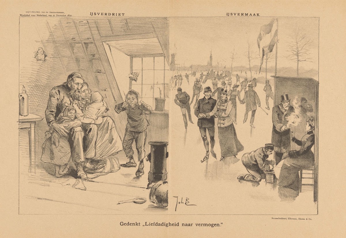 IJsverdriet en ijsvermaak 1890