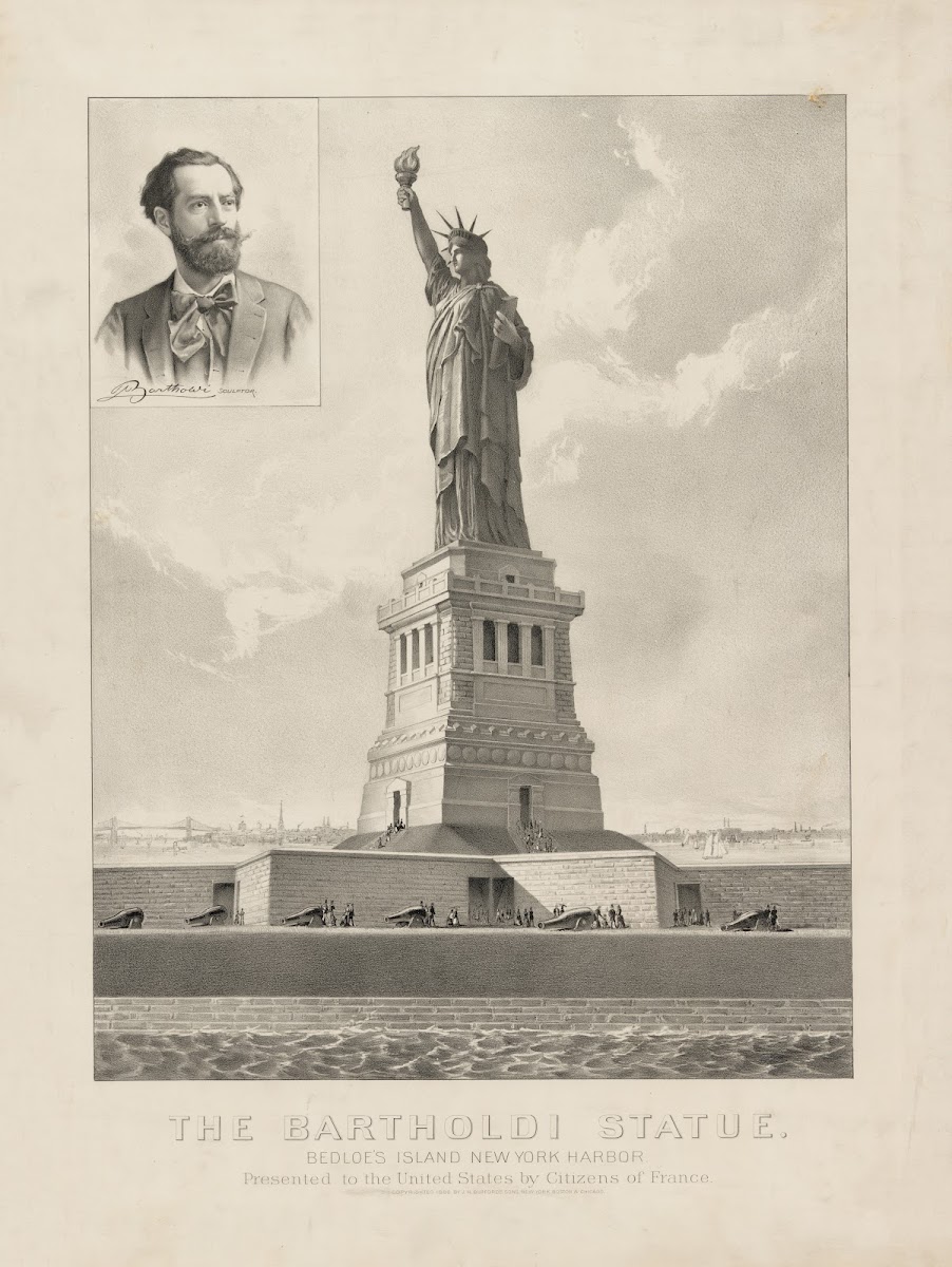 The Bartholdi StatueBedloes Island New York HarborPresented to the United States
