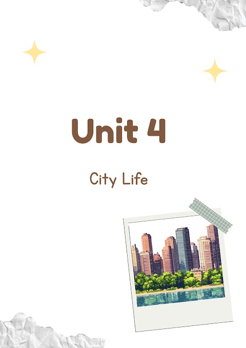 ملزمة الوحدة الرابعة حياة المدينة - إنجليزي الصف 7 الفصل 2