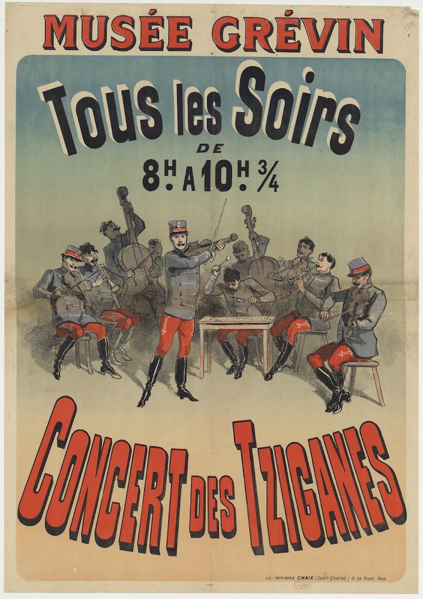 Musée Grévin tous les soirs Concert des Tziganes 1885