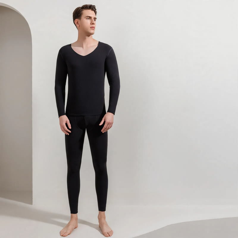Thermo-Unterwäsche-Set für Paare, gefüttert, nahtlos