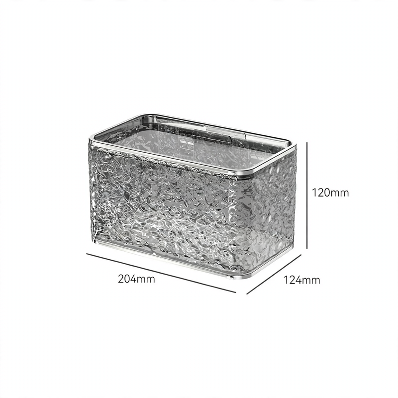 Wall-mounted facial tissue box, plastic