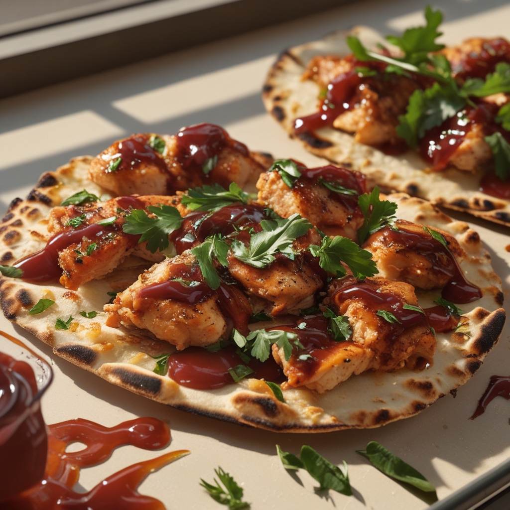 High Protein BBQ Chicken Flatbread - Easy & Delicious Weeknight Meal finished