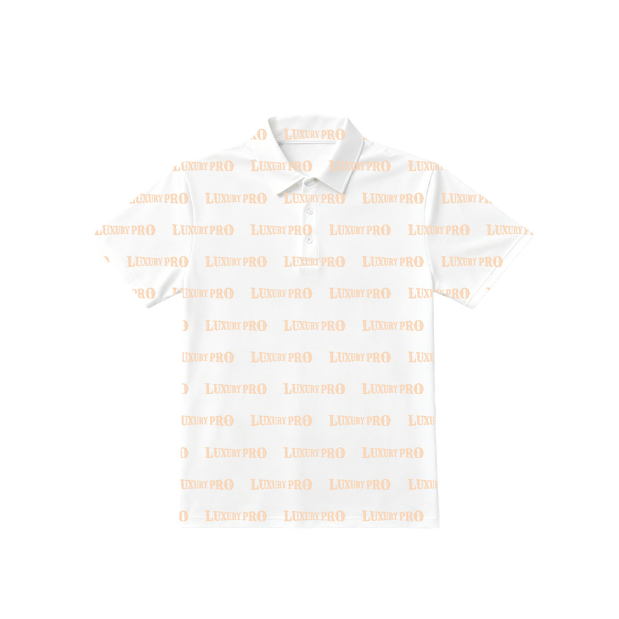 AOP Regular fit short sleeve button polo with pocket