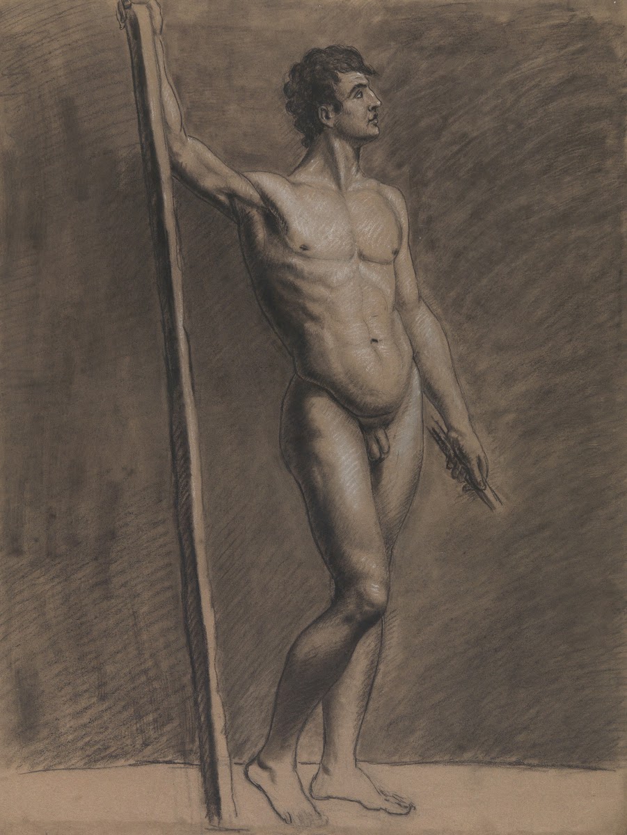 Standing male nude 19th century
