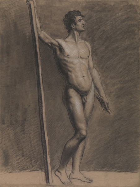 Standing male nude 19th century