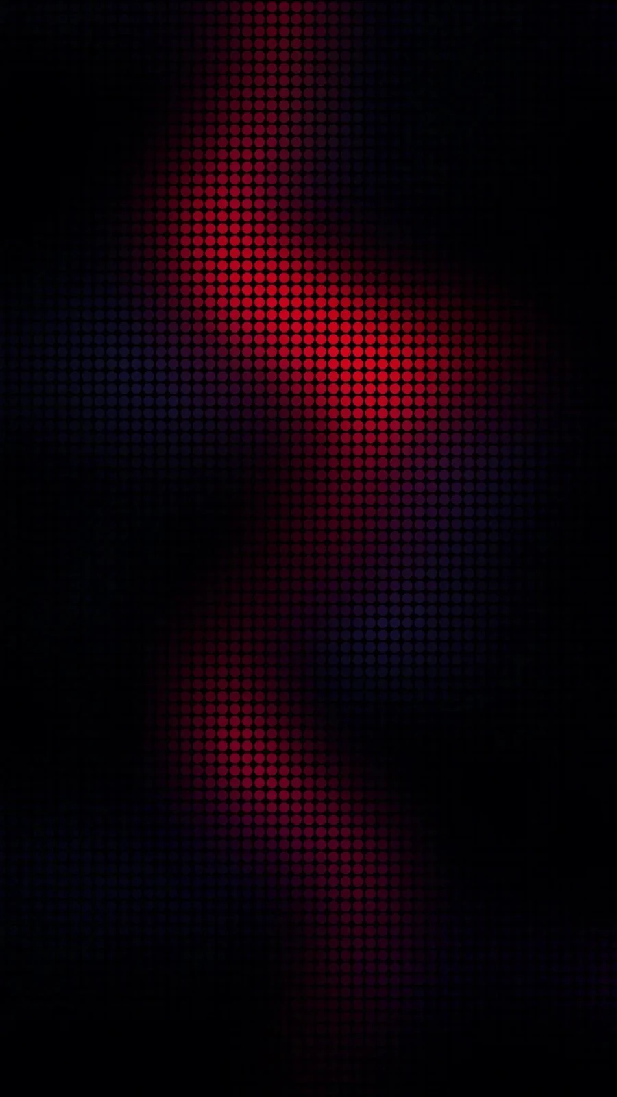 Abstract Red Dot Pattern - Digital Art Full HD iPhone Wallpaper (1152x2048)