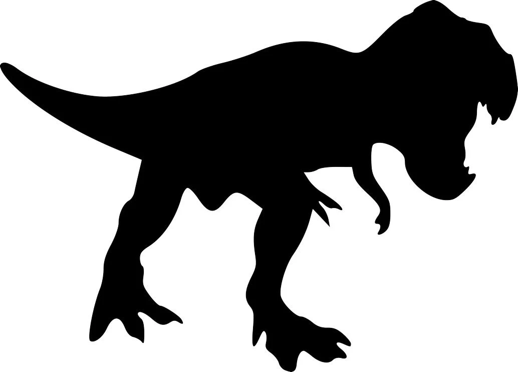 Tyrannosaurus Rex Silhouette Free SVG for Plasma Cutter, Dinosaur Cutting File