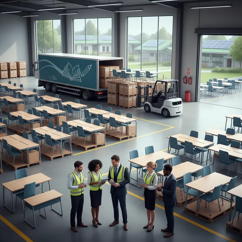 Supplier furniture sekolah meja dan kursi