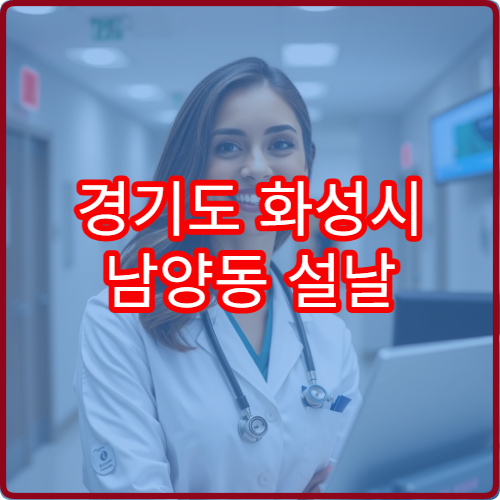 경기도 화성시 남양동 설날 연휴 당번약국 영업시간과 비상약국 정보