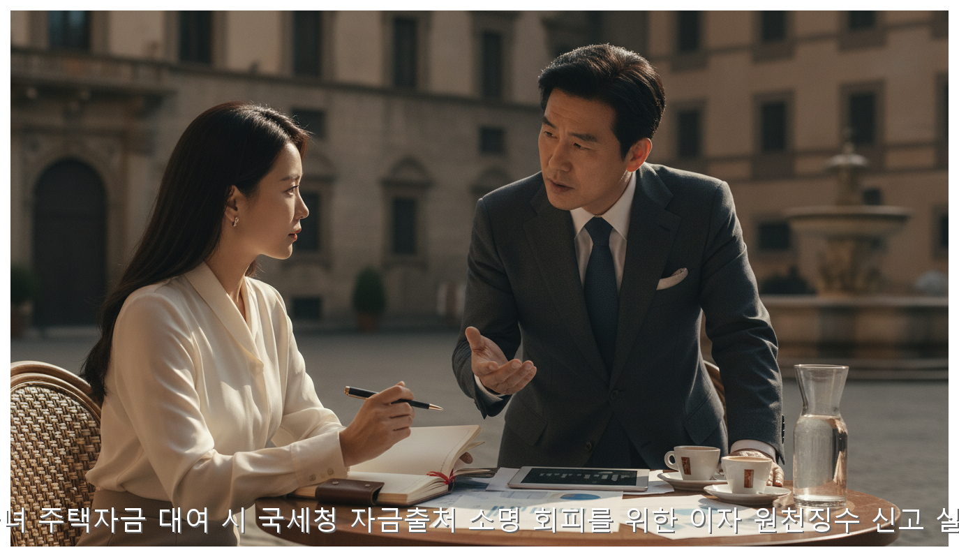 2026년 자녀 주택자금 대여 시 국세청 자금출처 소명 회피를 위한 이자 원천징수 신고 실무 가이드 핵심 안내 및 분석 인포그래픽 (4)