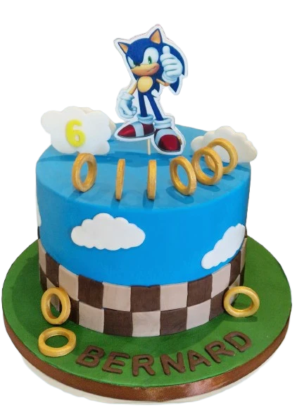 Sonic Themed Birthday Cake CB-NC756