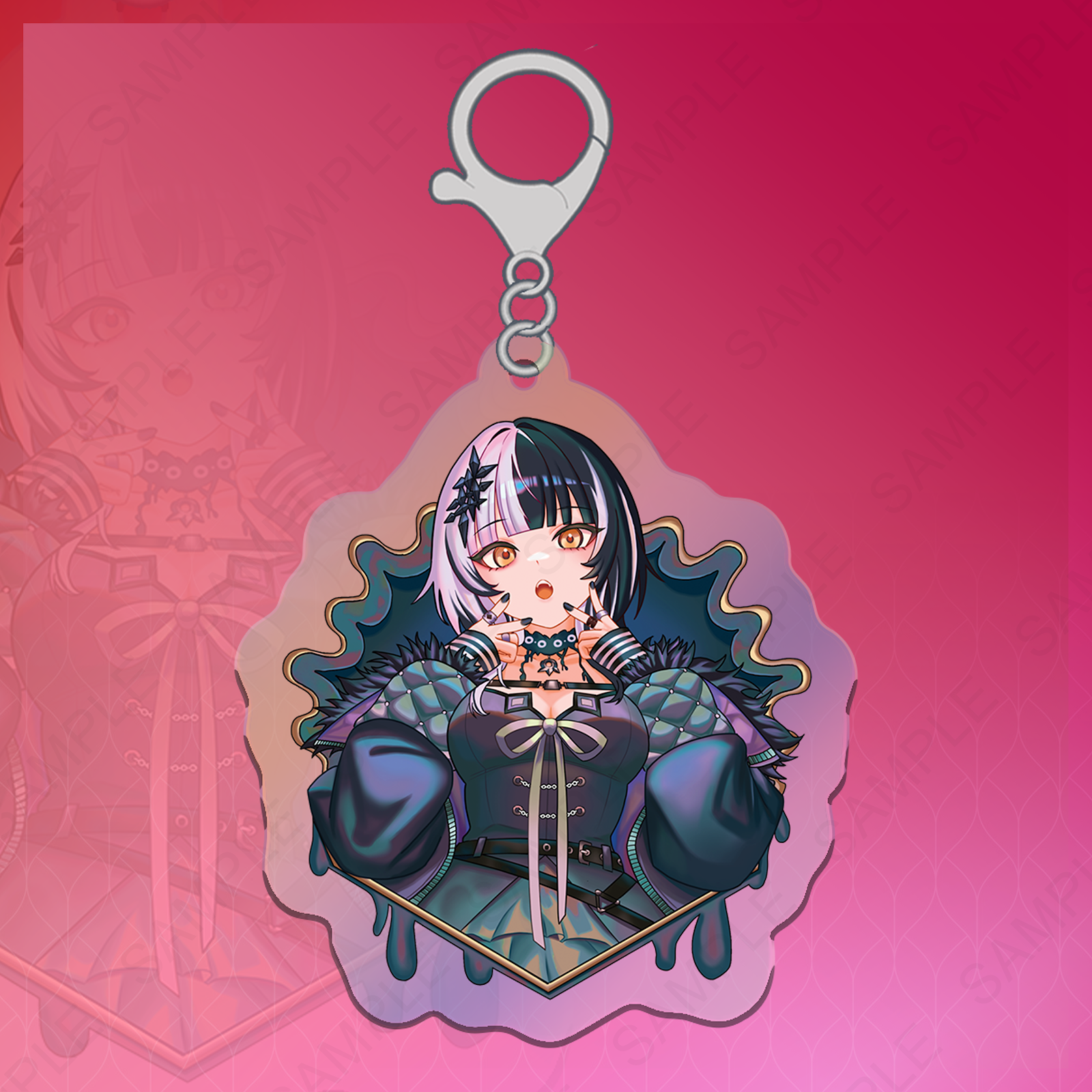 Shiori Iridescent Keychain by Fluffycatfish