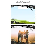 CANVA Grunge frame set Landscape frames photo 2 template 119
