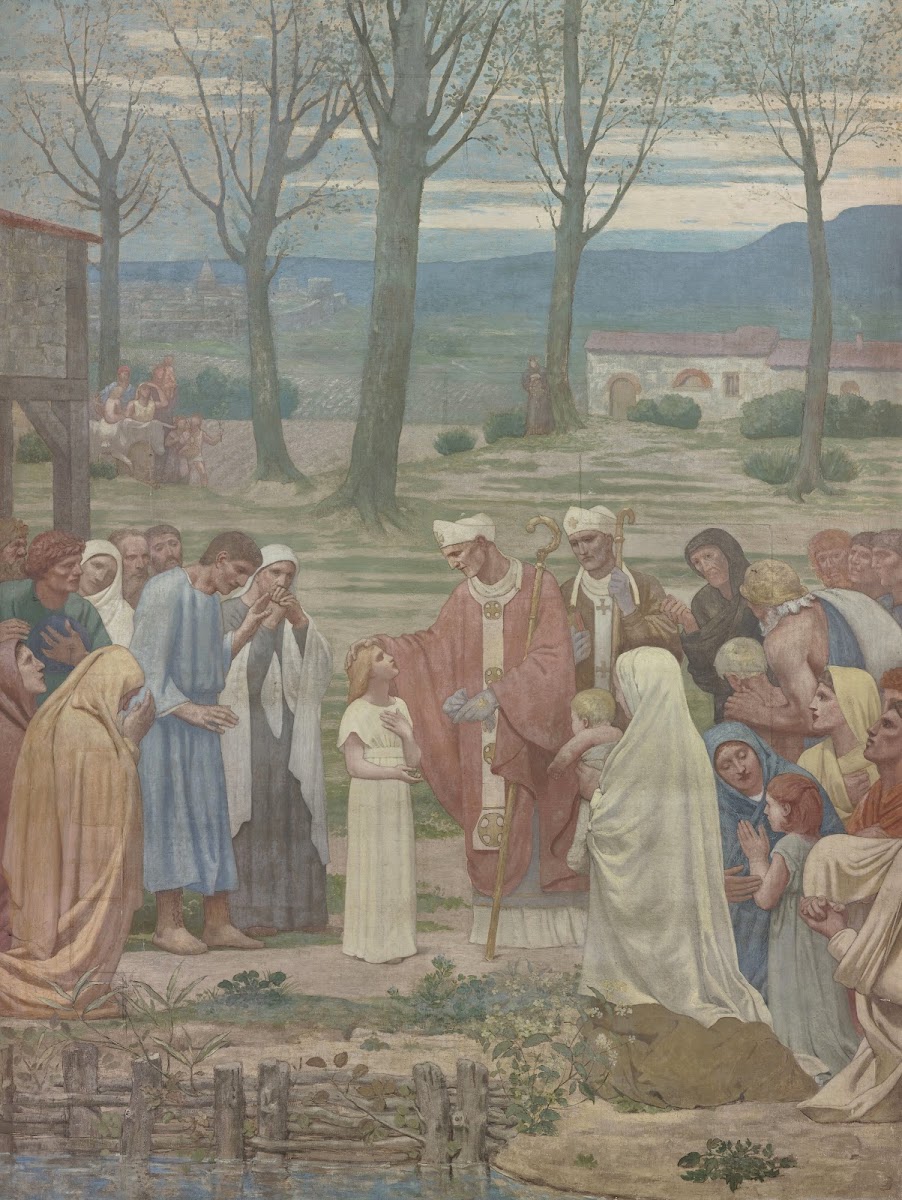 La Rencontre de sainte Geneviève et de saint Germain 1877