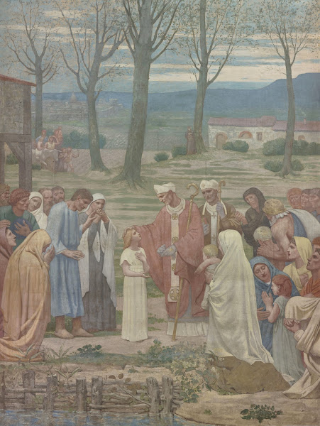 La Rencontre de sainte Geneviève et de saint Germain 1877