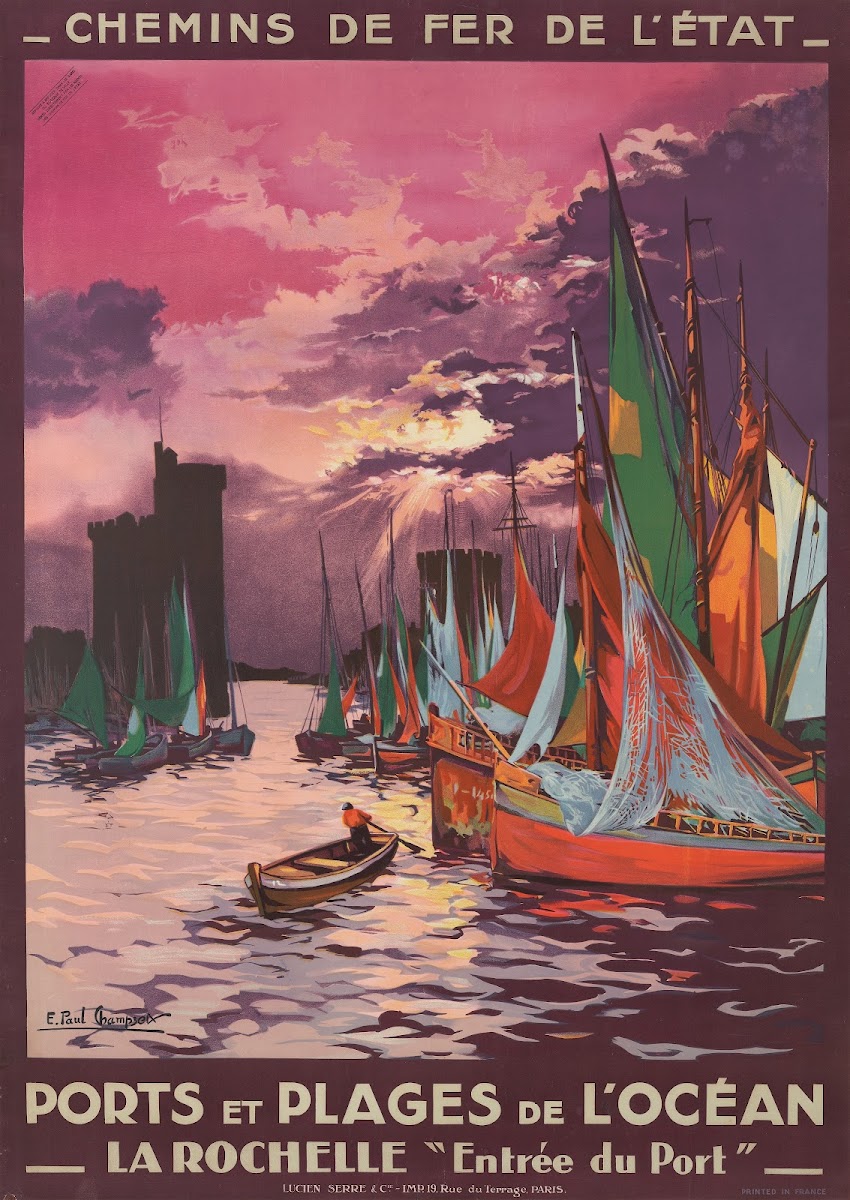 Ports et Plages de lOcéan La Rochelle Entrée du Port 1928