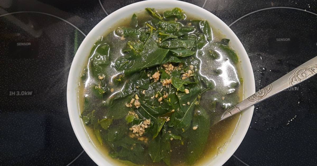 Rau ngót nấu thịt băm rang