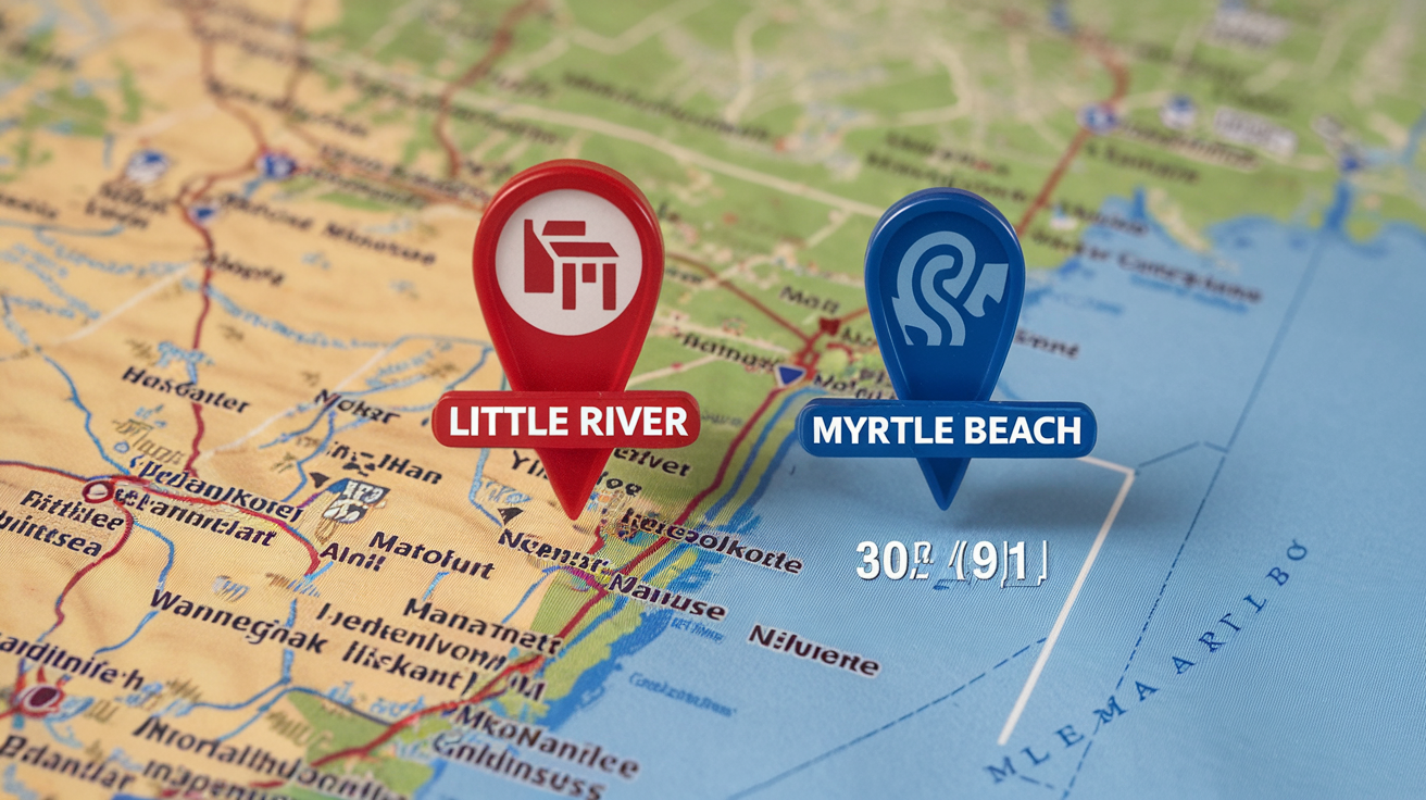Distance and Travel Tips: Little River to Myrtle Beach