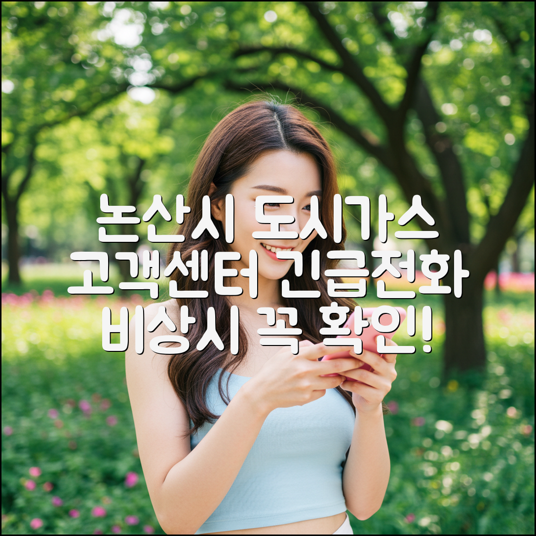 논산시 도시가스 고객센터 비상전화 5가지 안내