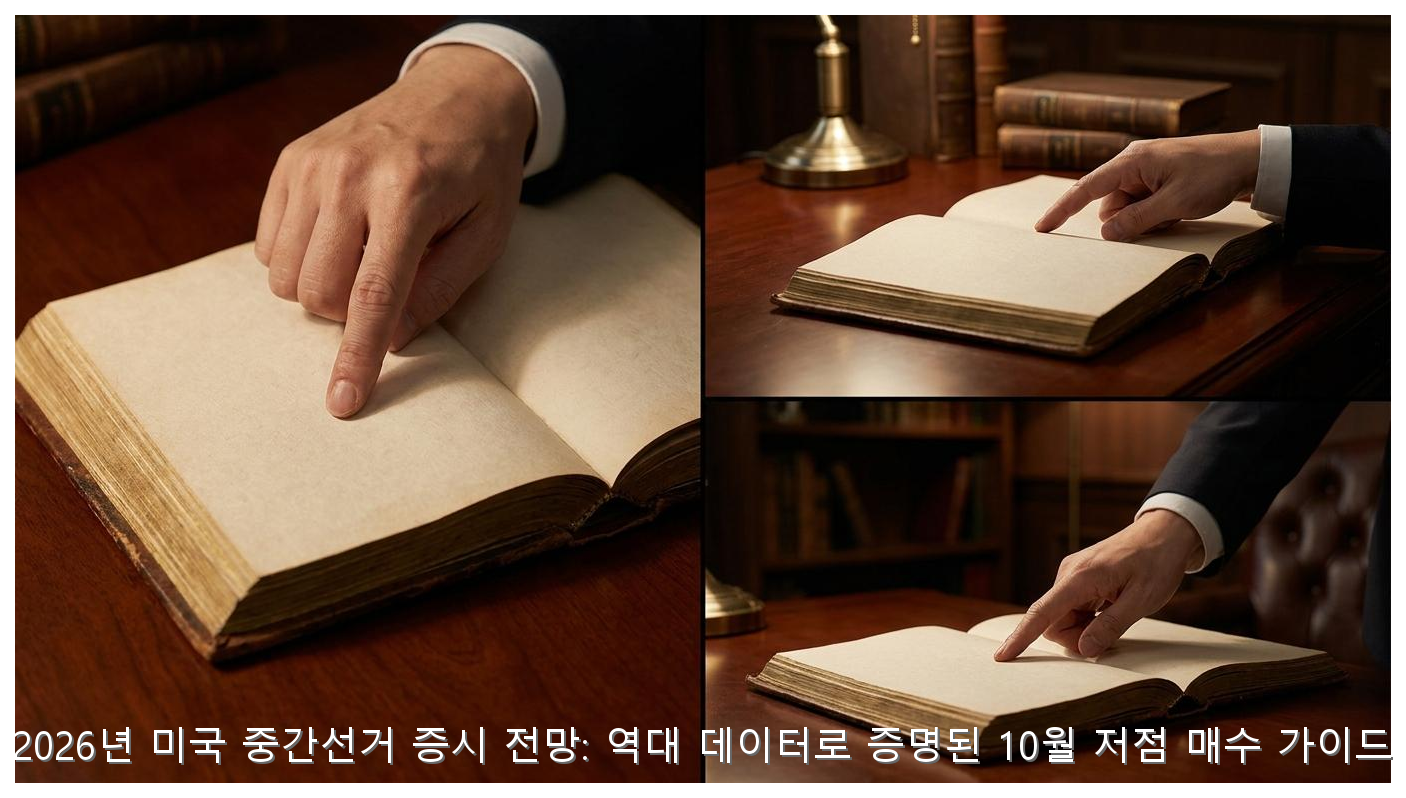 2026년 미국 중간선거 증시 전망: 역대 데이터로 증명된 10월 저점 매수 가이드 핵심 안내 및 분석 인포그래픽 (2)