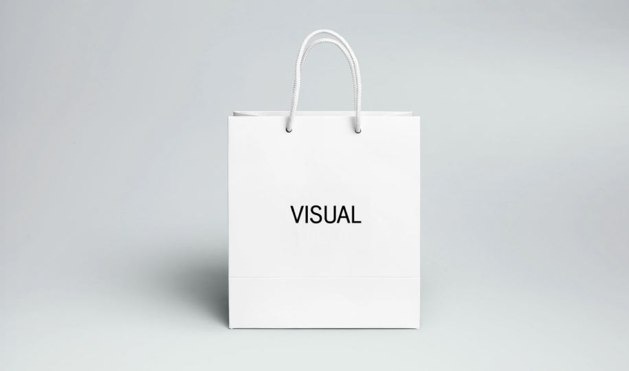 비주얼살롱 로고 쇼핑백 대