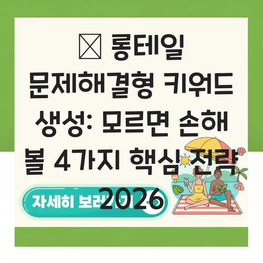  롱테일 문제해결형 키워드 생성 대표 이미지