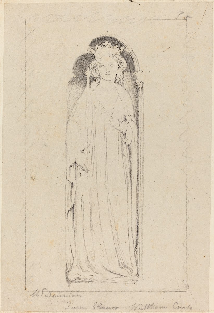 Queen Eleanor from Waltham Cross published 1829