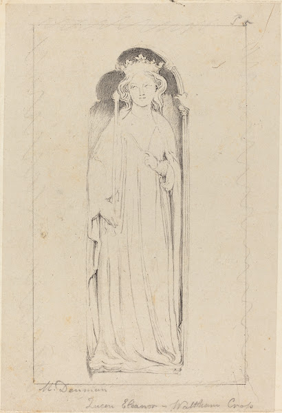 Queen Eleanor from Waltham Cross published 1829