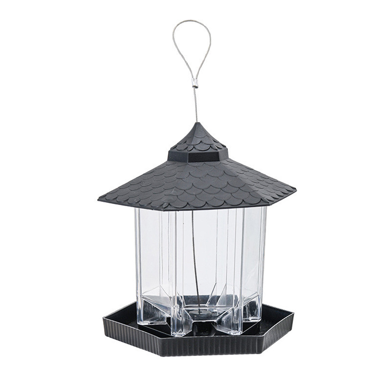 Automatic bird feeder with rain protection
