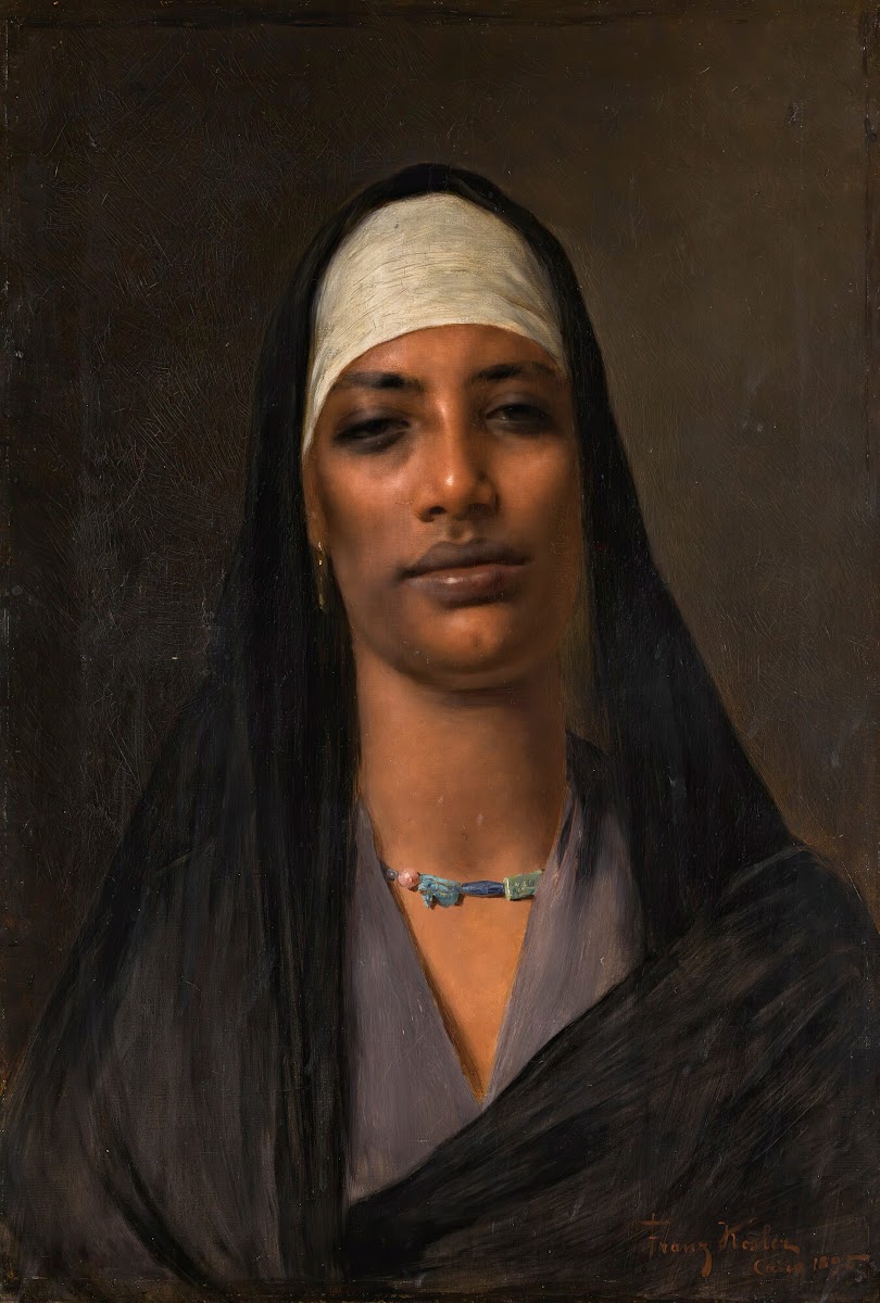 Egyptian woman with a lapis necklace 1895